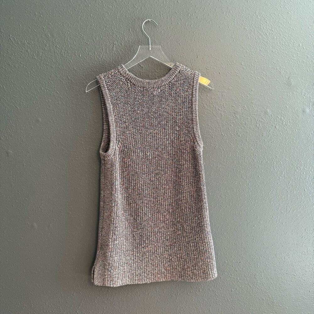 CLEARANCE ELLA MOSS Marge Knit Sleeveless Chunky Sweater Vest Size XL - Picture 3 of 8